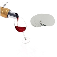 10pcs Foldable Wine Pourer Foil Silver Wine Pourer Drop Stop Pouring Disk Pour