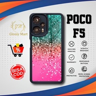 Latest P0C0 F5 Case - P0C0 F5 - Glitter Motif - Premium Glossy Softcase Hardcase Material - P0C0 Glo