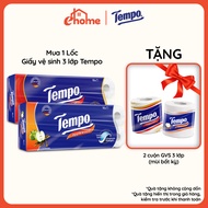 [LOT OF 10 ROLLS 3 PLY] Tempo Toipa Premium Toilet Paper 3 Layers, Durable, Safe for Skin, German Br