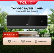 TCL 1.0 HP CoolPro | Obsidian+ Inverter Aircon Split-type Air Conditioner TAC-09CSA/BEI (Black)