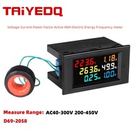 D69-2058 6in1 vôn kế hiện tại Ampe kế Hệ số công suất điện năng lượng máy đo tần số Bảng điều khiển 