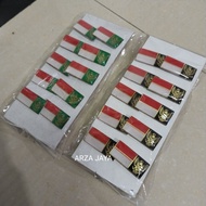 HIJAU MERAH Garuda Red and White Flag Pin or MPG GREEN BLACK Pin 1 dozen 20 pieces