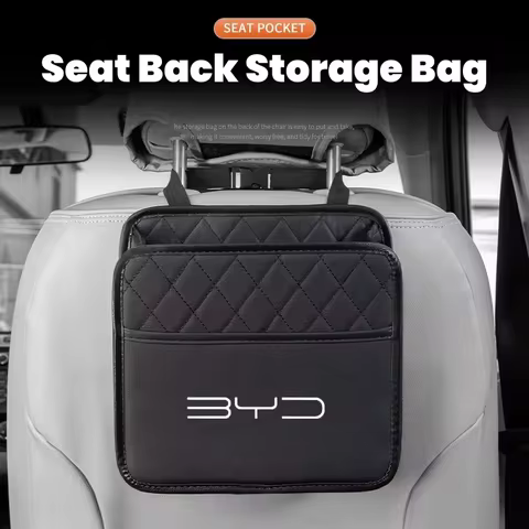 Car Backseat Organizer Multifunction Interior Storage Bag For BYD F3 E6 Yuan Plus Atto F0 G3 I3 Ea1 