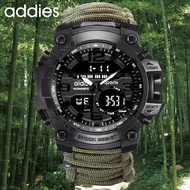 ADDIES Outdoor Survival Watch Multifunctional Waterproof Military Tactical Paracord Watch celet Camping Hiking Emergency Gear