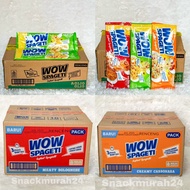 Wow Instant Spaghetti All Variants 1 Box contains 40 Aglio Olio Meaty Bolognese Cream Carbonara