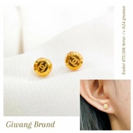 anting korea model simpel elegant anting kecil emas asli kadar 875