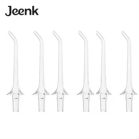 6pcs Jeenk Water Flosser Replacement Tips for the JK-C3 Family Water Flosser Oral Irrigator Eco-Frie