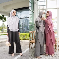 [READY STOCK] Amera Suit Moden Luxury Suit Muslimah [Blouse + Palazo] Plussize by Jelita Wardrobe