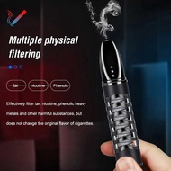 TERMURAH PIPA FILTER ROKOK 3IN1 ASBAK LIGHTER HOLDER PORTABLE GREEN CIGARETTE | COD