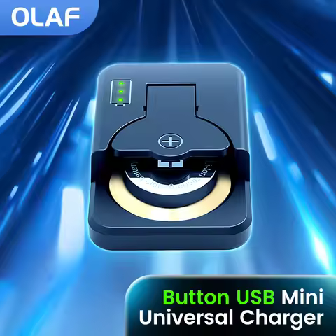 Button Bettery Charger Type-C Rechargeable Lithium LIR1025/1220/1254/1620/1632/2016/2025/2032/2430/2