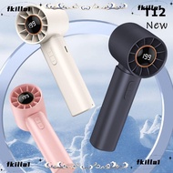 FKILA Handheld Turbo Fan, Digital Display 199 Wind Speeds Mini Personal Fan,  Adjustable Bladeless D