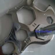 Wall bolts 3/8x3 pj 7.5 cm + S12 10pcs borasmurbolts