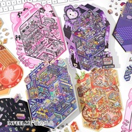 Mr.Paper White Card House Landscape Stickers Miniature 3D Fun Stickers