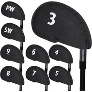 Set Penutup Kepala Kelab Golf dengan Nombor, Sesuai untuk Kebanyakan Besi, 9 Keping # 3, # 4, # 5, #