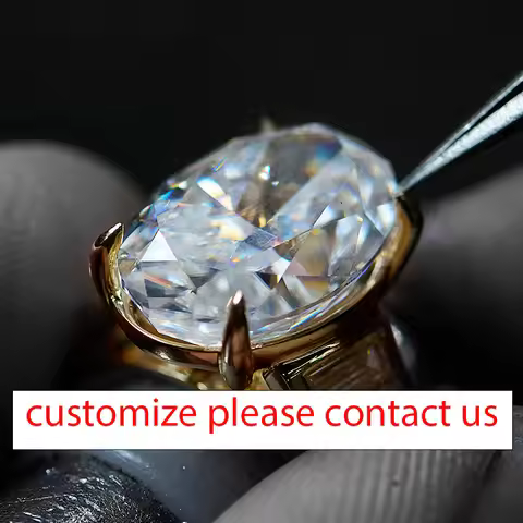 KT Lab Grown Gemstone Diamonds Customize Jewelry for Women Solid Gold AU750 585Luxury Ring for Engag