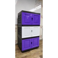 Kiwi DIY Storage Cabinet 3 Tier /Plastic Cabinet /Cloth Cabinet /Kitchen Storage
