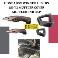 RS 150 WINNER X V3 HONDA RSX RS-X 150  MUFFLER PROTECTOR COVER EKZOS MUFFLER COVER SET + SILENCER MUFFLER END CAP