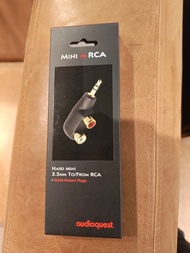 AudioQuest Mini RCA 3.5mm 轉 RCA adapter