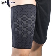 HUAIHAO 1PC Professional High-Elastic Compression Thigh Support Prevents Muscle Strain Nylon Protect