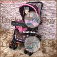♞Apruva SS-02T 3-Way Reversible Pink Stroller for Baby