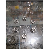 Stainless steel gear nut 12 m8 thread 12 for ninja r rr vixion r15 gsx150 byson mxking supra 125 kha