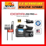 [GPS VERSION] DDPAI Z50 Pro 4K GPS Front & Rear Super Capacitor Dash Cam with 4G Connectivity & ADAS