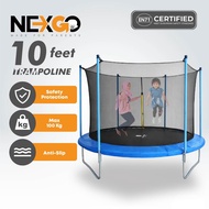 NEXGO Trampoline with Safety Net 10FT | Heavy Duty Garden Trampoline | Indoor Outdoor Jumping Exerci