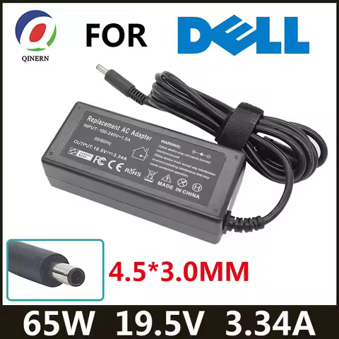 19.5V 3.34A 65W 4.5*3.0mm Laptop Charger Adapter For Dell Inspiron 15 3551 3552 3558 5551 5552 5555 