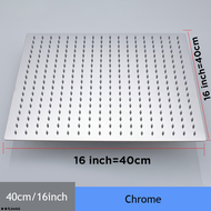 ✸l▣Shower Head 16 Inch Luxury Ultrathin Rainfall Shower Head Stainless Steel Chrome Nickel Bathroom 