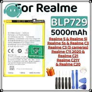 spot inventory Realme 5 5i 5s C3 C11 2020 C11 2021 C21 C21Y C20 Battery BLP729 Battery