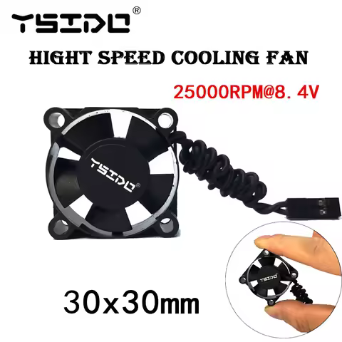 YSIDO 30mm 35mm 40mm 50mm RC Car Motor Cooling Fan for 1/8 1/10 1/12 540 550 4068 4274 Brushless Mot