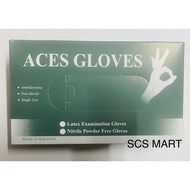 ACES NITRILE DISPOSABLE GLOVES BLACK SIZE XL 100GLOVES