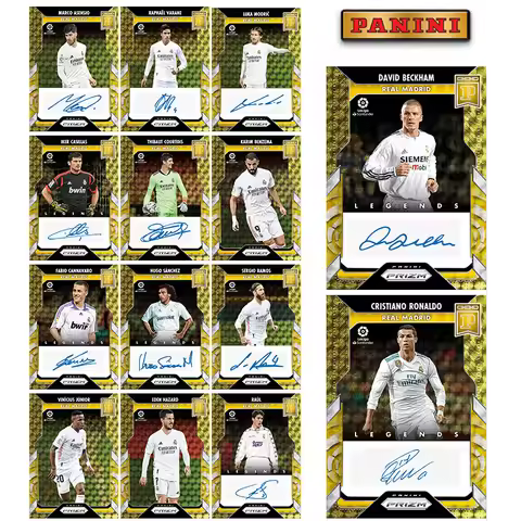 Panini Prizm Laliga Legends Cristiano Ronaldo Beckham Benzema Modric Vinicius Real Madrid DIY Footba