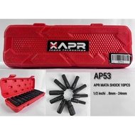 APR JAPAN AP53 deep impact wrench 1/2 inch 8mm to 24mm hexagon socket 10PC