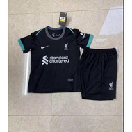 【Kids】 2024/25  Liverpool Jersey Set Kids LFC LIVERPOOL Home Away Football/Soccer Jersey Tops+Shorts Suit 2-13 Years