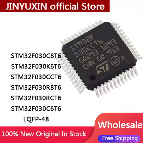 5Pcs STM32F030C8T6 STM32F030K6T6 STM32F030CCT6 STM32F030R8T6 STM32F030RCT6 STM32F030C6T6 LQFP48 IC C