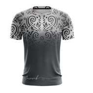 Baju Gawai 2023 Unisex Sarawak Borneo TShirt Black Color, Sublimation Microfiber MiniEyelet DryFit, 