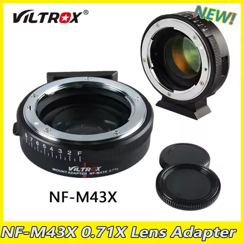 VILTROX NF-M43X 0.71X Lens Adapter Ring for Nikon F G Lens to Micro 4/3 Camera Panasonic Olympus 8 A