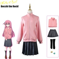 【COSER 77】Bocchi the Rock  cosplay Gotoh Hitori Cosplay Gotou Hitori Girl Anime Costume Pink Jacket 