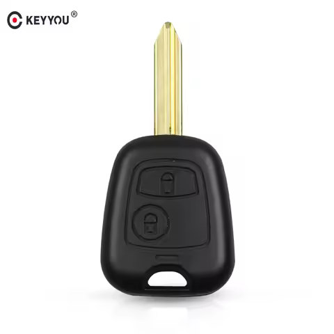 KEYYOU 2 Buttons Remote Key Flip Fob Car Key Case For Peugeot Partner Expert Boxer SX9 Blade Car Key