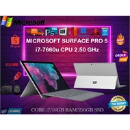 MICROSOFT SURFACE PRO 5 i7-7660u /16gb RAM 512gb SSD/TOUCHSCREEN WITH LAPTOP AND TABLET MODE/FREE BA