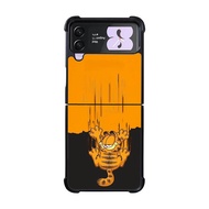 Cute Fat Cat AK0030 Case Casing Hybrid Custom Samsung Galaxy Z Flip 7 6 5 4 3