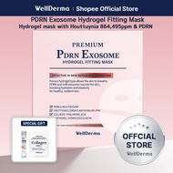 [WellDerma OFFICIAL] PDRN Exosome Hydrogel Fitting Mask, 25g x 4 Sheets | Houttuynia Extract 864,495