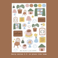 Moon Pancake Mini Sticker Daily 2.0 - No Place Like Home