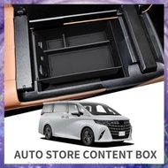 [r3jylk02.vn] 1 PCS Car Central Console Armrest Storage Box Interior Organizer Glove Tray Black ABS 