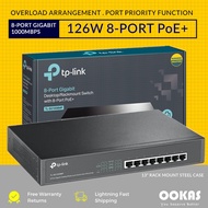 TP-Link TL-SG1008MP 8-Port Gigabit Desktop/Rackmount Network Ethernet LAN RJ45 Switch with 8-Port 12