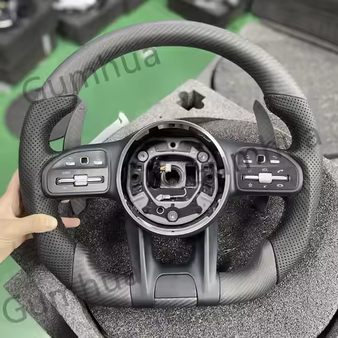 For modified A/B/C/E/G/R/S/V Class C300 C43 c63s C65 CLA GLC GLE carbon fiber sports piano black ste