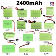 2400mAh Ni-MH Rc Rechargeable Battery Bateri Kereta Kontrol 12v 9.6v 8.4v 7.4v 7.2v 6.0v 4.8v 3.6v 2
