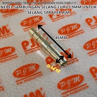 MESIN 9MM STRAIGHT BRASS HOSE CONNECTION NEPEL 9MM HOSE CONNECTION NEPEL FOR POWER SPRAYER MACHINE S