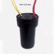 # Ready Stock #   Four-wire washing machine capacitor CBB60 10UF 13UF + 5UF mixed capacitor 14 + 5UF